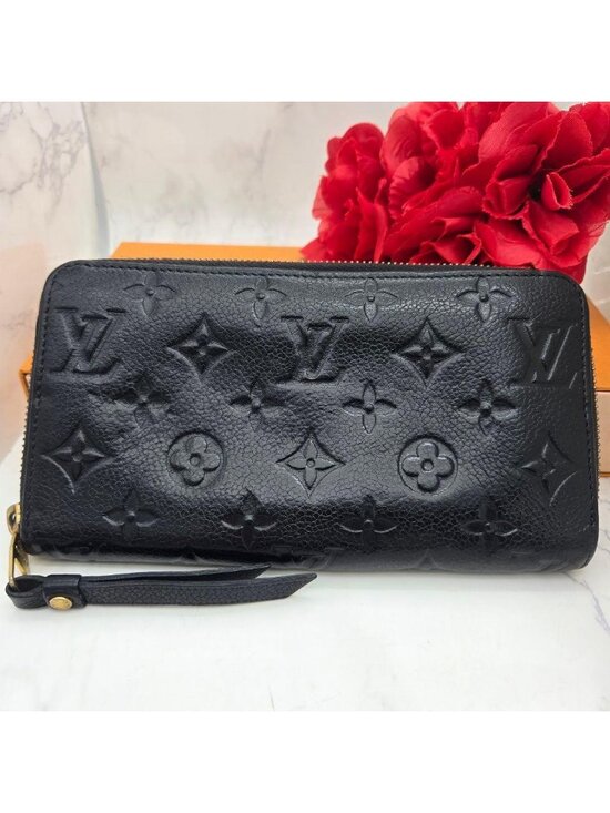 Louis Vuitton Handbags - Louis Vuitton Monogram Empreinte Zippy Wallet Navy